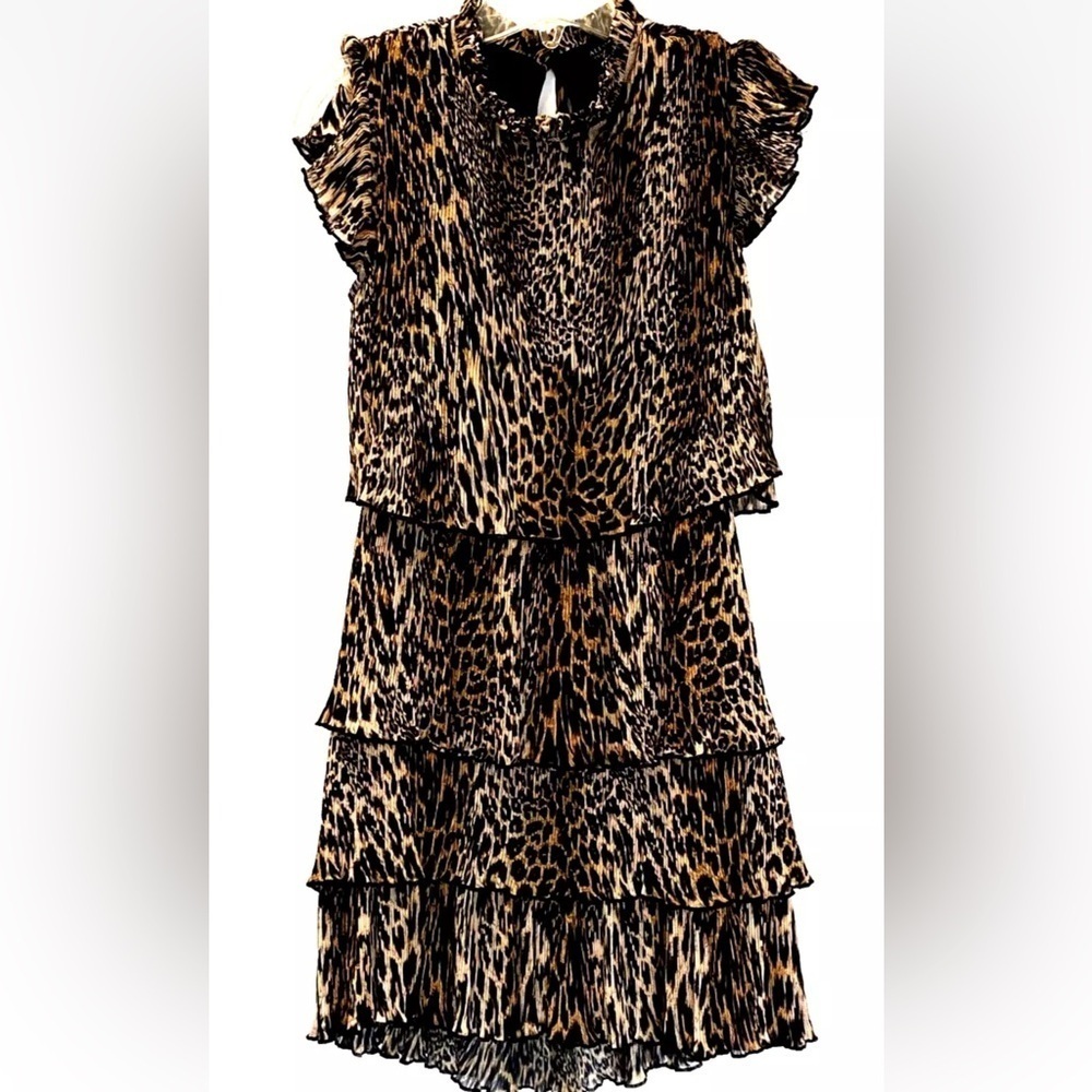 Melloday | Size Small | Antheia Dress | Leopard Print Open Back | NWT - Picture 1 of 15
